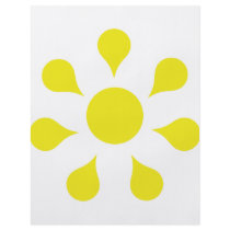 yellow sun icon flyers