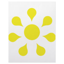 yellow sun icon letterhead
