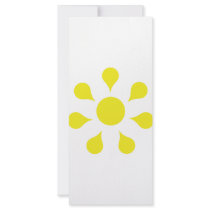 yellow sun icon rack cards
