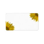 Yellow Sunflower Address Label