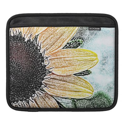 Yellow Sunflower Art iPad Sleeve