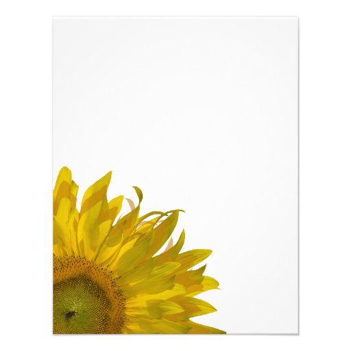 Yellow Sunflower Change of Address Announcements