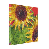 Yellow Sunflower Gallery Wrap Canvas Print