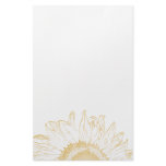 Yellow Sunflower Graphic Stationery