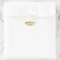 Yellow Sunflower Graphic Wedding Envelope Seals Sticker