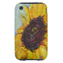 Yellow Sunflower iPhone 3 Case