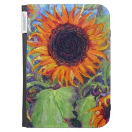 Yellow Sunflower Kindle Case