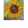 Yellow Sunflower  Ladies Long Sleeve (Fitted) Tshirt