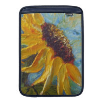 Yellow Sunflower MacBook Sleeve at Zazzle