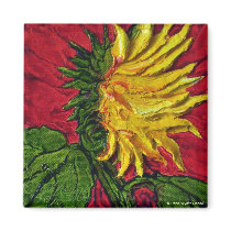 Yellow Sunflower Magnet