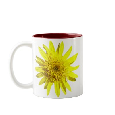 Yellow Sunflower mug by aesthete