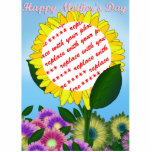 Yellow Sunflower Photo Frame for Mother's Day Acrylic Cut Out