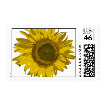 Yellow Sunflower Postage Stamp