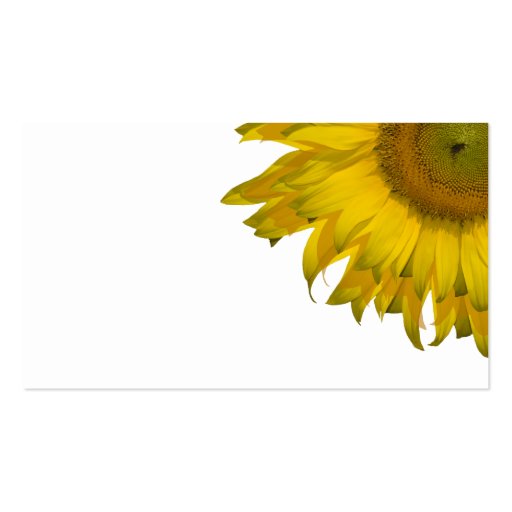 Yellow Sunflower Quinceanera Place Card Business Cards (back side)