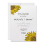 Yellow Sunflower Rehearsal Dinner Invitation