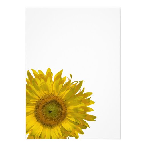Yellow Sunflower Rehearsal Dinner Invitation