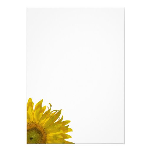 Yellow Sunflower Rehearsal Dinner Invitation