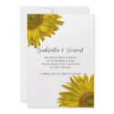 Yellow Sunflower Save the Date invitations