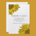 Yellow Sunflower Save the Date invitations