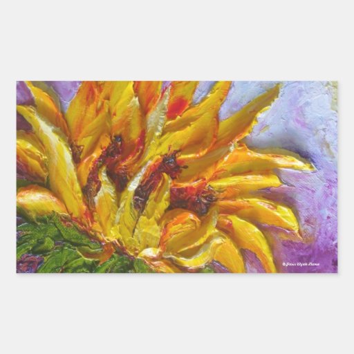 Yellow Sunflower Sticker