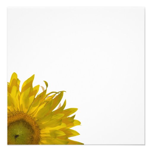 Yellow Sunflower Sweet 16 Birthday Party Invite