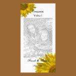 Yellow Sunflower Thank You photo cards
