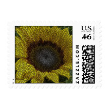 Yellow Sunflower Tile Postage