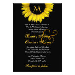 Yellow Sunflower Wedding invitations