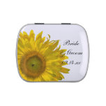 Yellow Sunflower Wedding Favor Candy Tin at Zazzle