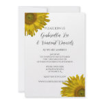 Yellow Sunflower Wedding Invitation