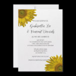 Yellow Sunflower Wedding Invitation
