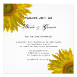 Yellow Sunflower Wedding Invitation