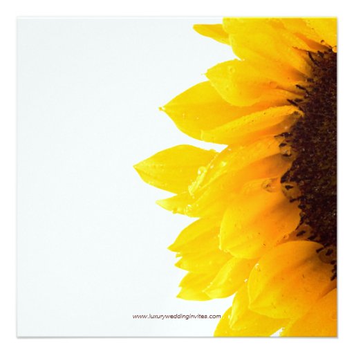 Yellow Sunflower Wedding Invitations