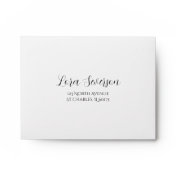 Yellow Sunflower Wedding Response Card Envelope
