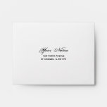 Yellow Sunflower Wedding Response Card Envelope
