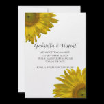 Yellow Sunflower Wedding Save the Date Annoucement