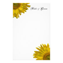 Yellow Sunflower Wedding Stationery