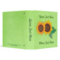 Yellow Sunflowers Binder