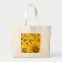 Yellow Sunflowers Canvas Bags
