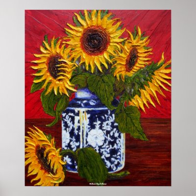 Yellow Sunflowers Fine Art Poster