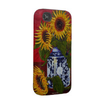 Yellow Sunflowers in Vase iPhone 4 Case