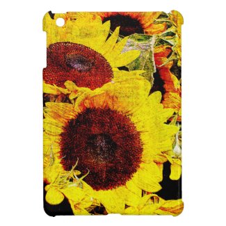 yellow sunflowers ipad mini case