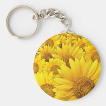 Yellow Sunflowers Key Chain