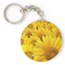 Yellow Sunflowers Key Chain