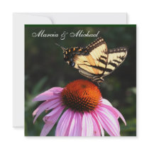 Yellow Swallowtail Butterfly invitation