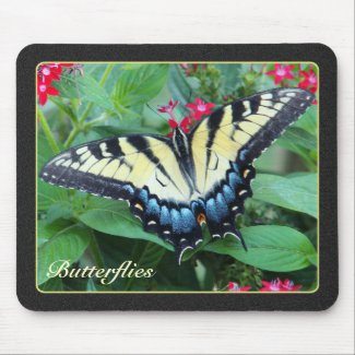 Yellow Swallowtail Butterfly Mousepad mousepad