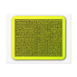 Yellow Swirl Maze Postcard