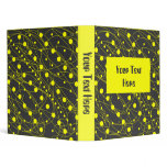 Yellow Swirls Modern Binder