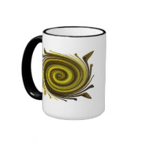 Yellow Swish Mug by sharpcreations Yellow Swish Mug
