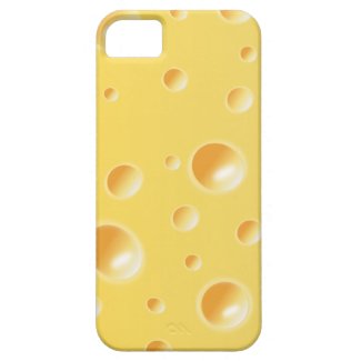 Yellow Swiss Cheese Slice Texture iphone 5 case